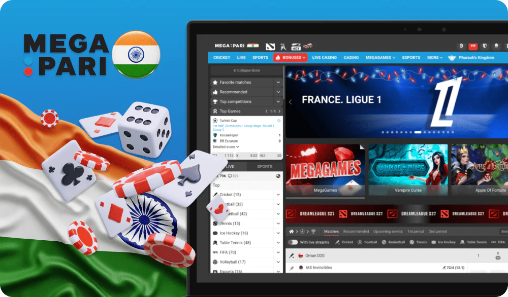Megapari in India for betting and gambling